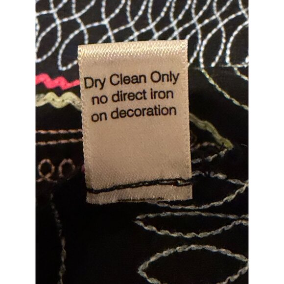 New Y2K Peruvian Connection Skirt 14 Embroidered Pima Cotton Blend Made in Peru - Picture 8 of 8